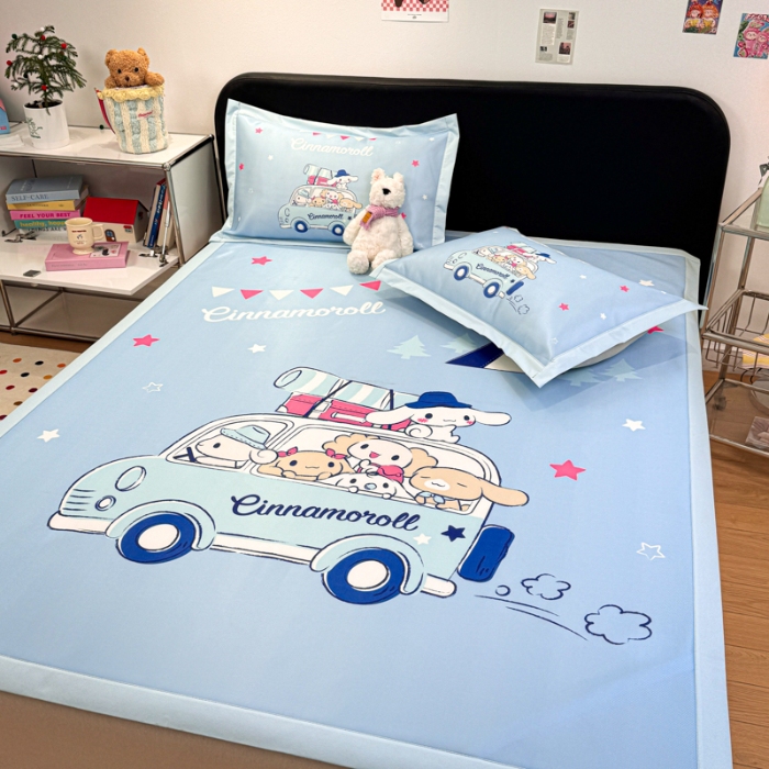 91家纺网 家纺一手货源 找家纺 左视觉   卡通大版凉席拍摄赏析