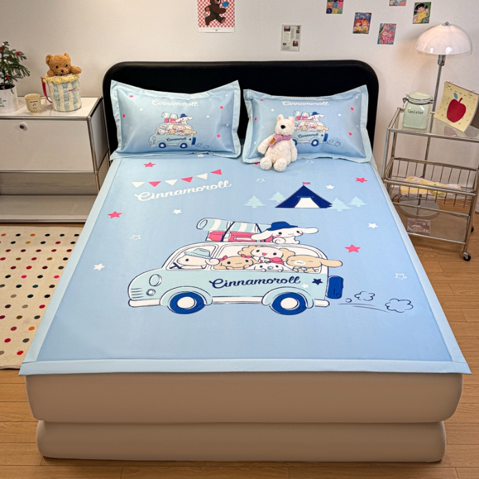 91家纺网 家纺一手货源 找家纺 左视觉   卡通大版凉席拍摄赏析