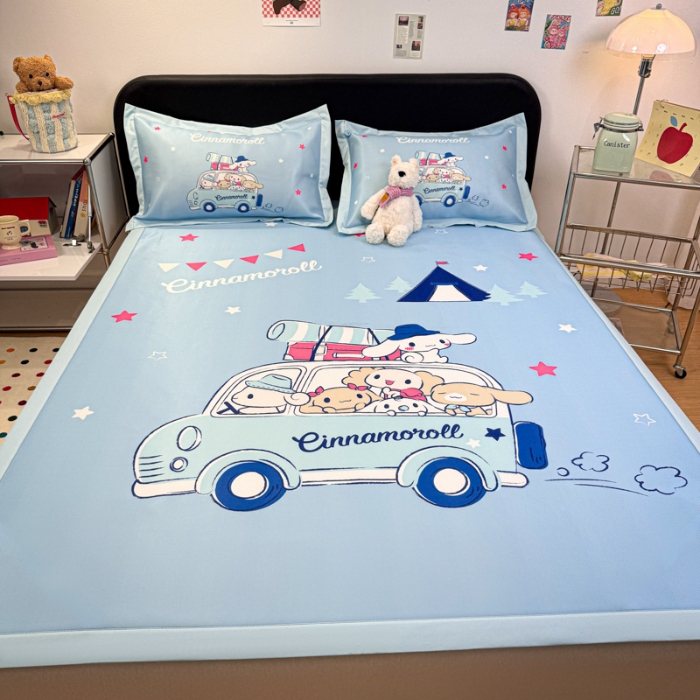 91家纺网 家纺一手货源 找家纺 左视觉   卡通大版凉席拍摄赏析