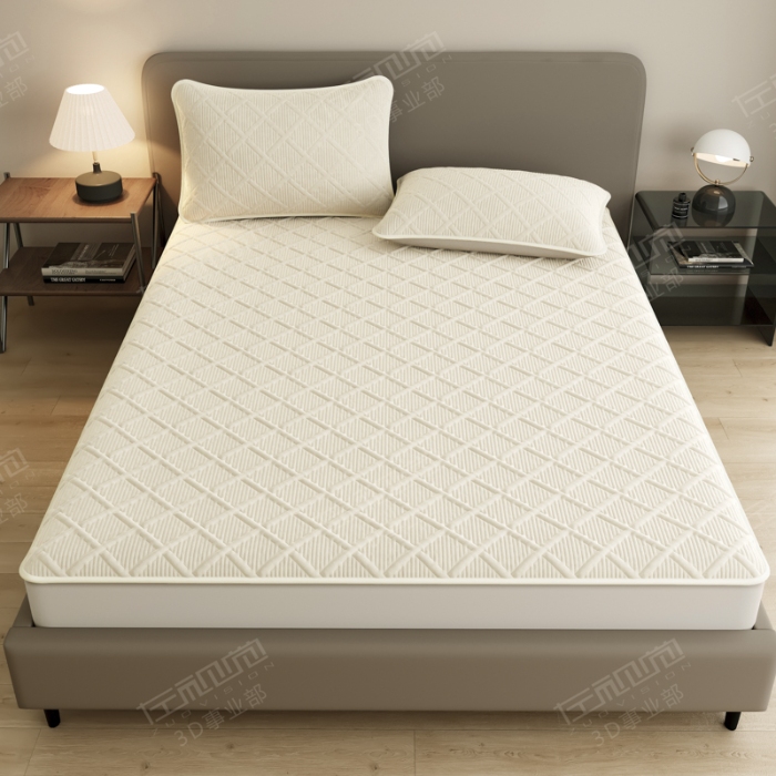 91家纺网 家纺一手货源 找家纺 左视觉  3D建模床笠拍摄赏析