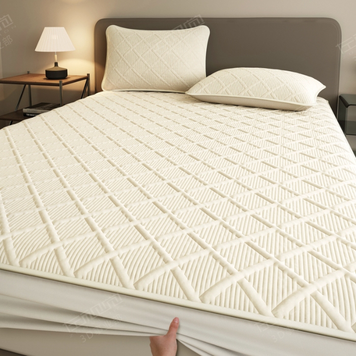 91家纺网 家纺一手货源 找家纺 左视觉  3D建模床笠拍摄赏析