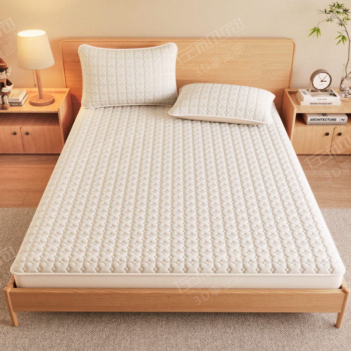 91家纺网 家纺一手货源 找家纺 左视觉  3D建模床笠拍摄赏析