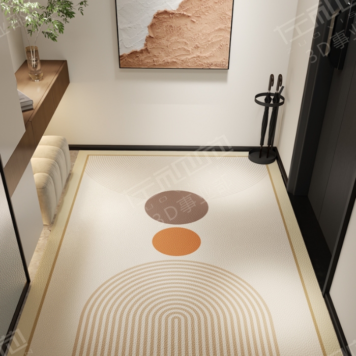 91家纺网 家纺一手货源 找家纺 左视觉   3D建模地垫拍摄赏析