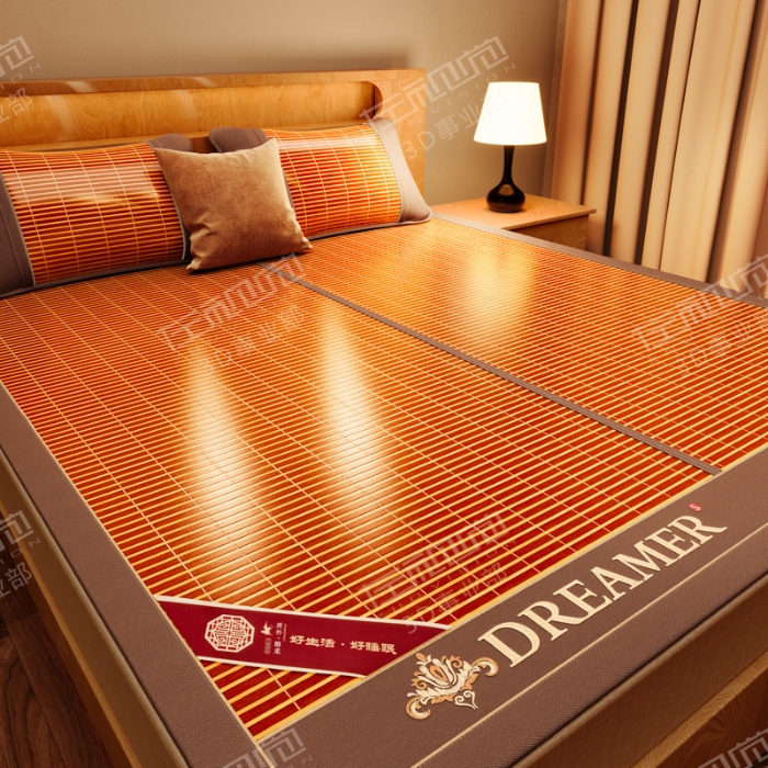 91家纺网 家纺一手货源 找家纺 左视觉  3D建模凉席拍摄赏析