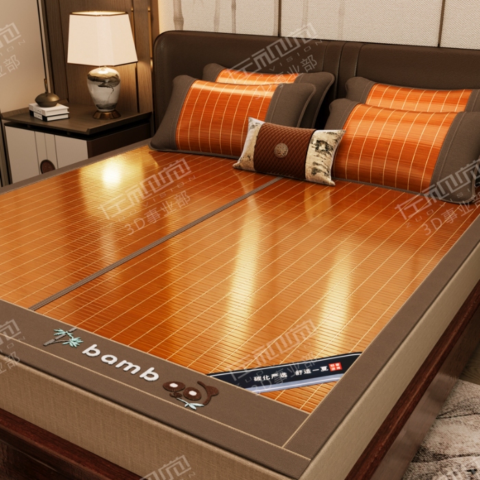 91家纺网 家纺一手货源 找家纺 左视觉  3D建模凉席拍摄赏析