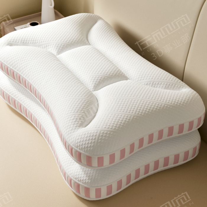 91家纺网 家纺一手货源 找家纺 左视觉  3D建模枕头拍摄赏析