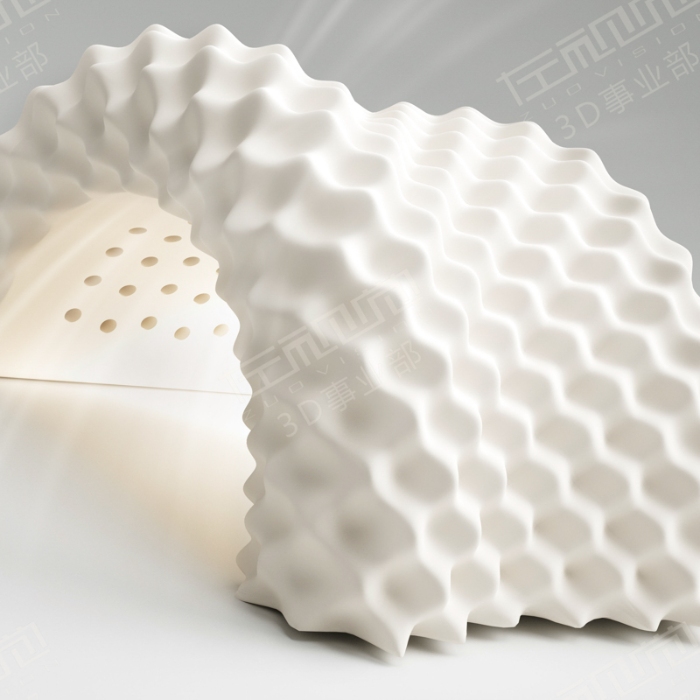 91家纺网 家纺一手货源 找家纺 左视觉  3D建模枕头拍摄赏析