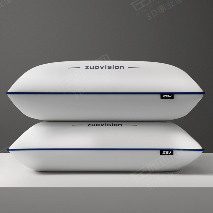 91家纺网 家纺一手货源 找家纺 左视觉  3D建模枕头拍摄赏析