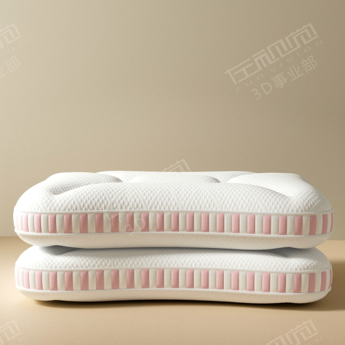 91家纺网 家纺一手货源 找家纺 左视觉  3D建模枕头拍摄赏析