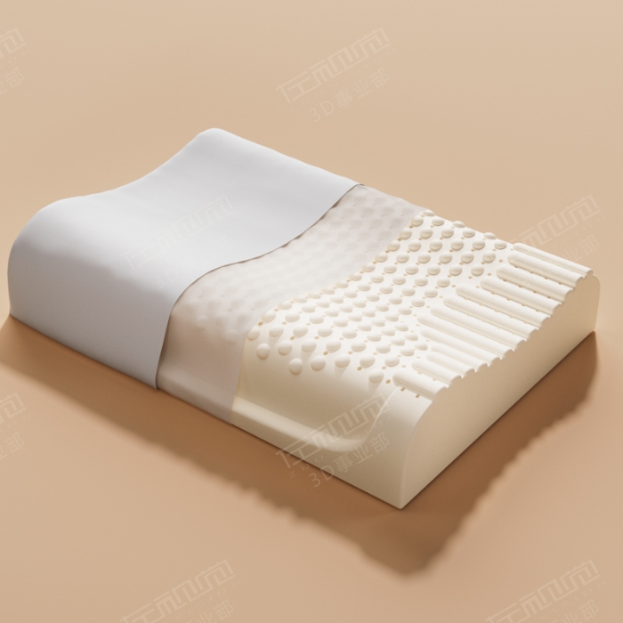 91家纺网 家纺一手货源 找家纺 左视觉  3D建模枕头拍摄赏析