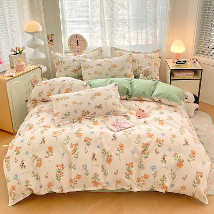 91家纺网 家纺一手货源 找家纺 （总）世爵家纺 2025新款亲肤印花磨毛四件套