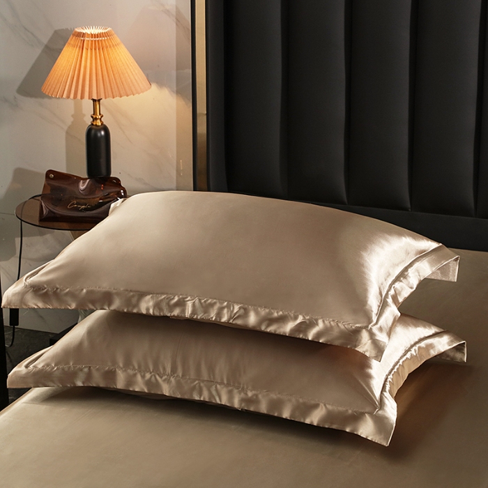 91家纺网 家纺一手货源 找家纺 【蒂梵熙家纺】枕套 2025新款夏季高端枕巾轻奢丝滑裸睡丝绸床垫保护套 冰丝豹纹水洗真丝天丝枕头套