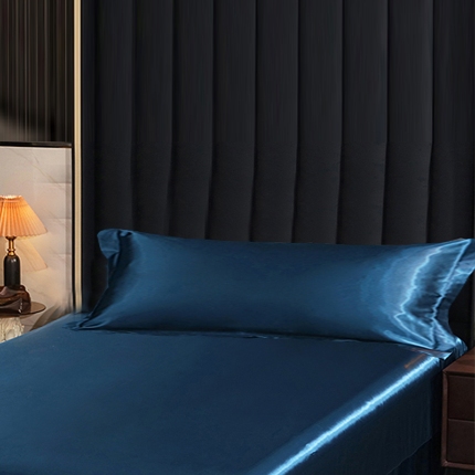 91家纺网 家纺一手货源 找家纺 【蒂梵熙家纺】双人枕套 2025新款水洗真丝单品长枕套1.2米1.5m双人枕套冰丝枕套丝绸枕头套