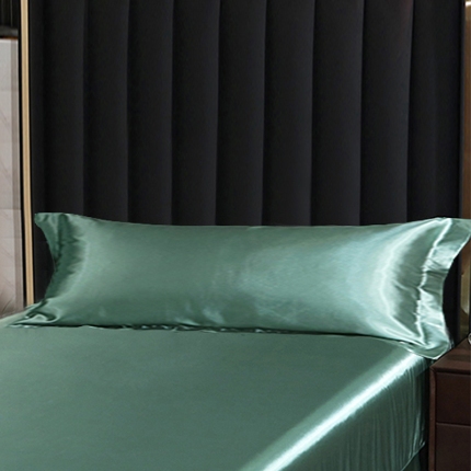 91家纺网 家纺一手货源 找家纺 【蒂梵熙家纺】双人枕套 2025新款水洗真丝单品长枕套1.2米1.5m双人枕套冰丝枕套丝绸枕头套