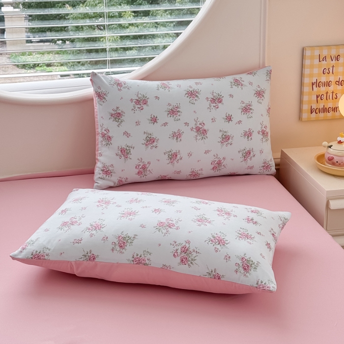 91家纺网 家纺一手货源 找家纺 （总）2025新款针织棉双层纱印花四件套 单被套