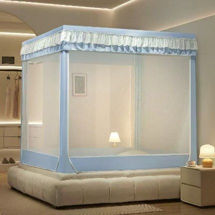 91家纺网 家纺一手货源 找家纺 （总）冉美家纺  2025新款U型遮光方顶坐床蚊帐