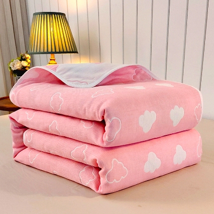 91家纺网 家纺一手货源 找家纺 （总）慕婷 全棉6层纱布毛巾被纯棉六层纱布毯