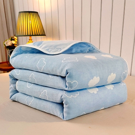 91家纺网 家纺一手货源 找家纺 （总）慕婷 全棉6层纱布毛巾被纯棉六层纱布毯