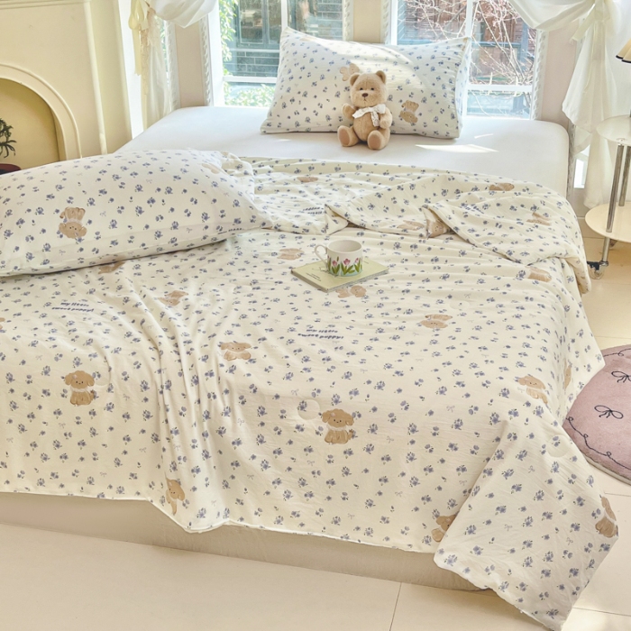 91家纺网 家纺一手货源 找家纺 （总）星巴k家纺 2025糯糯棉A类大豆蛋白纤维夏凉被双层纱水洗棉夏被大豆被