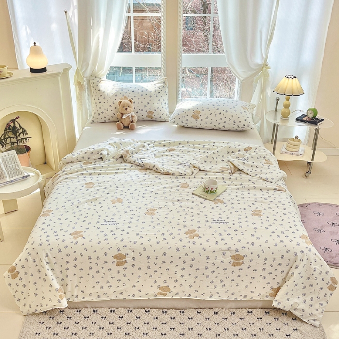 91家纺网 家纺一手货源 找家纺 （总）星巴k家纺 2025糯糯棉A类大豆蛋白纤维夏凉被双层纱水洗棉夏被大豆被