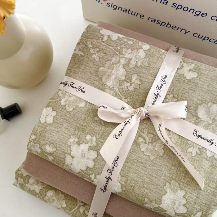 91家纺网 家纺一手货源 找家纺 优品阁  2025新款A类全棉有氧双层纱四件套 古北花园