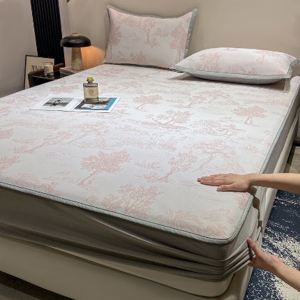 91家纺网 家纺一手货源 找家纺 （总）蝶帕家纺 2025新品A类PE高分子乙纶复合三明治提花冰丝席