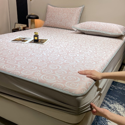 91家纺网 家纺一手货源 找家纺 （总）蝶帕家纺 2025新品A类PE高分子乙纶复合三明治提花冰丝席