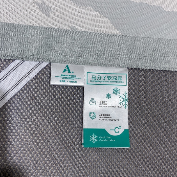 91家纺网 家纺一手货源 找家纺 蝶帕家纺 2025新品A类PE高分子乙纶复合三明治提花冰丝席 浪漫气球 床席