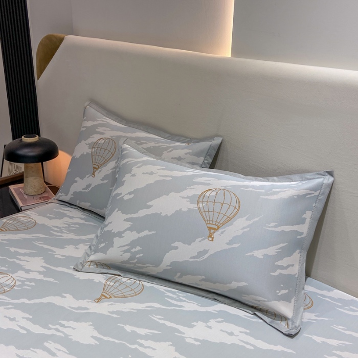 91家纺网 家纺一手货源 找家纺 蝶帕家纺 2025新品A类PE高分子乙纶复合三明治提花冰丝席 浪漫气球 床席