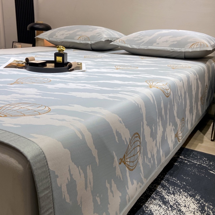 91家纺网 家纺一手货源 找家纺 蝶帕家纺 2025新品A类PE高分子乙纶复合三明治提花冰丝席 浪漫气球 床席