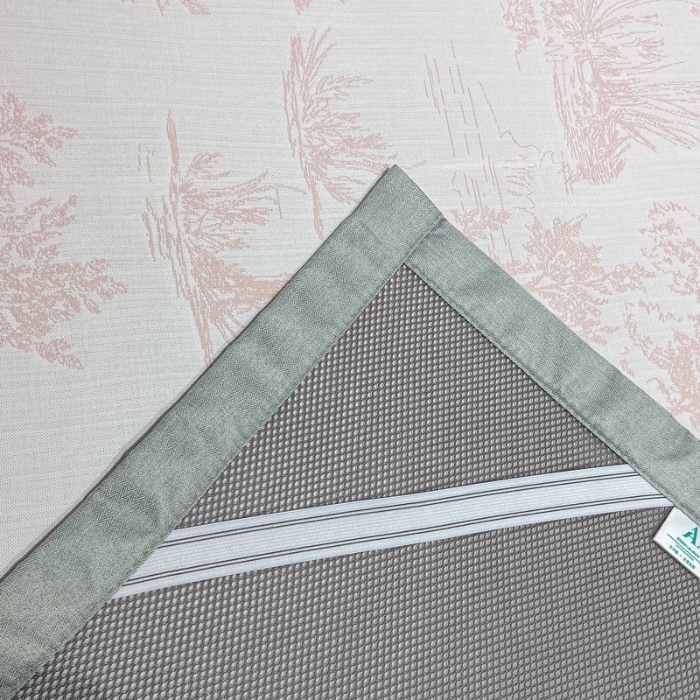 91家纺网 家纺一手货源 找家纺 蝶帕家纺 2025新品A类PE高分子乙纶复合三明治提花冰丝席 林间秘境-粉 床席