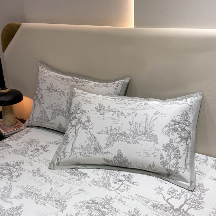 91家纺网 家纺一手货源 找家纺 蝶帕家纺 2025新品A类PE高分子乙纶复合三明治提花冰丝席 林间秘境-灰 床席