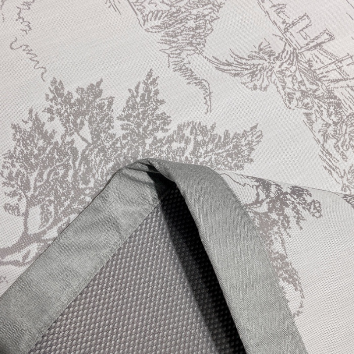 91家纺网 家纺一手货源 找家纺 蝶帕家纺 2025新品A类PE高分子乙纶复合三明治提花冰丝席 林间秘境-灰 床席