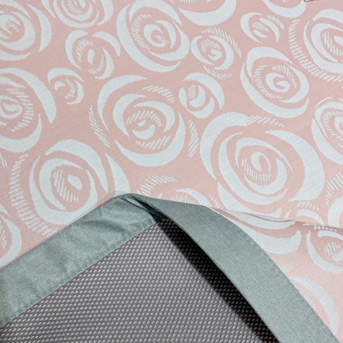 91家纺网 家纺一手货源 找家纺 蝶帕家纺 2025新品A类PE高分子乙纶复合三明治提花冰丝席 玫瑰花海 床席