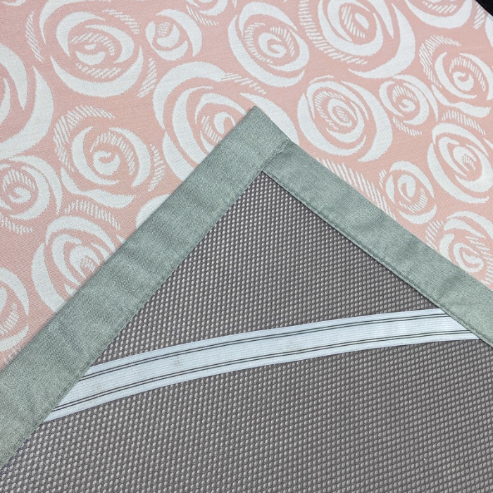 91家纺网 家纺一手货源 找家纺 蝶帕家纺 2025新品A类PE高分子乙纶复合三明治提花冰丝席 玫瑰花海 床席