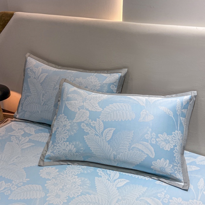 91家纺网 家纺一手货源 找家纺 蝶帕家纺 2025新品A类PE高分子乙纶复合三明治提花冰丝席 热带雨林 床席