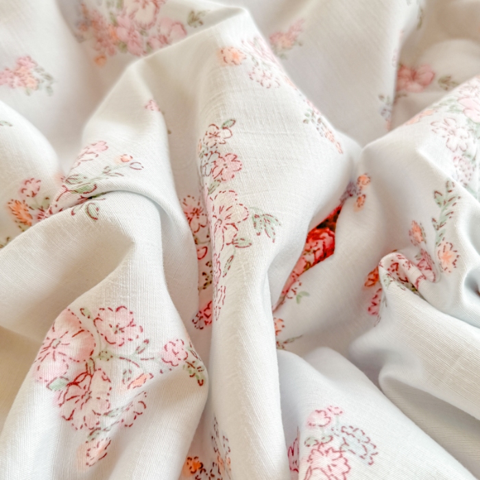 91家纺网 家纺一手货源 找家纺 【苏东来】2025小清新韩版印花蕾丝花边皱皱棉工艺款拼接单夏被四件套韩式赫本碎花荷叶边夏凉被子空调被双人春秋被可水洗 花