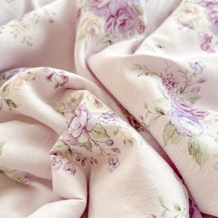 91家纺网 家纺一手货源 找家纺 【苏东来】2025小清新韩版印花蕾丝花边皱皱棉工艺款拼接单夏被四件套韩式赫本碎花荷叶边夏凉被子空调被双人春秋被可水洗 铃萝