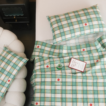 91家纺网 家纺一手货源 找家纺 （总）慕绸家纺（原萌宝老粗布厂家） 2025新款老粗布老帆布空调软凉席原棉粗纱系列床单三件套