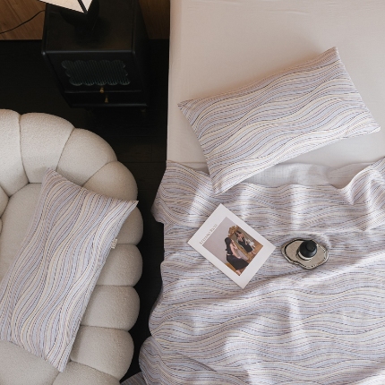 91家纺网 家纺一手货源 找家纺 （总）慕绸家纺（原萌宝老粗布厂家） 2025新款老粗布老帆布空调软凉席原棉粗纱系列床单三件套