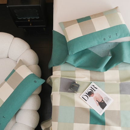 91家纺网 家纺一手货源 找家纺 （总）慕绸家纺（原萌宝老粗布厂家） 2025新款老粗布老帆布空调软凉席原棉粗纱系列床单三件套