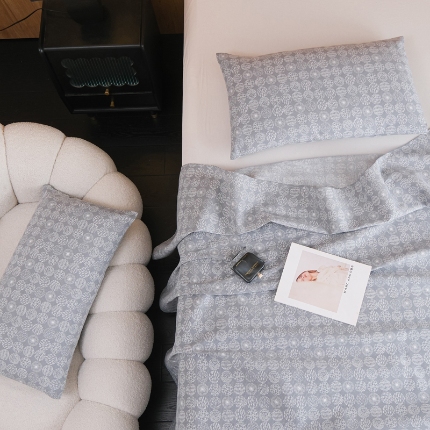 91家纺网 家纺一手货源 找家纺 慕绸家纺（原萌宝老粗布厂家） 2025新款老粗布老帆布空调软凉席原棉粗纱系列床单三件套 年轮