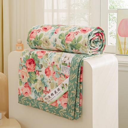 91家纺网 家纺一手货源 找家纺 （总）锦鹭被业 2025新款里外全棉印花棉花夏被纯棉夏凉被空调被棉花被