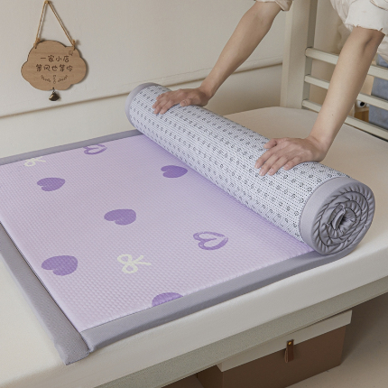 91家纺网 家纺一手货源 找家纺 （总）川悦生活 2025新款数码印花冰豆豆凉席床垫-学生床