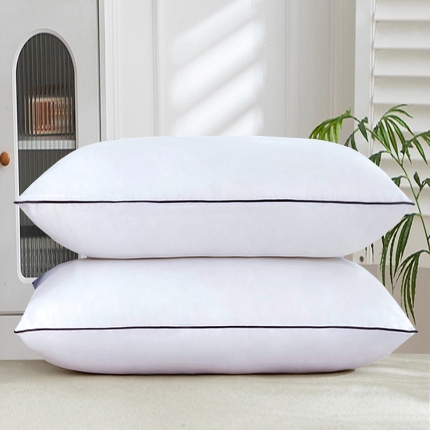 91家纺网 家纺一手货源 找家纺 兴丝露枕芯 特价舒适枕 磨毛印花枕芯 羽丝枕 学生枕 高枕48x74cm 高弹舒适枕