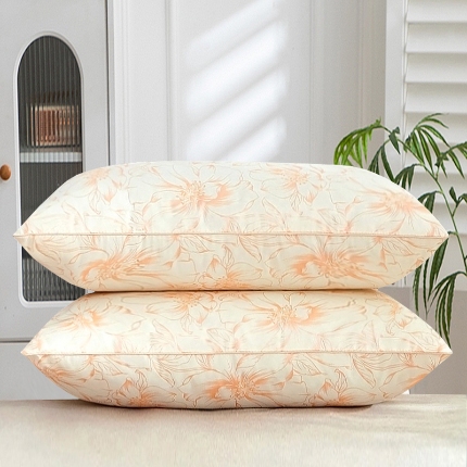 91家纺网 家纺一手货源 找家纺 兴丝露枕芯 特价舒适枕 磨毛印花枕芯 羽丝枕 学生枕 高枕48x74cm 高弹舒适枕