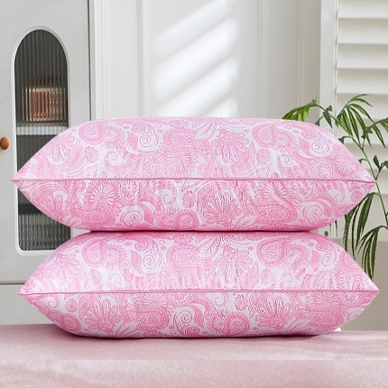 91家纺网 家纺一手货源 找家纺 兴丝露枕芯 特价舒适枕 磨毛印花枕芯 羽丝枕 学生枕 高枕48x74cm 高弹舒适枕