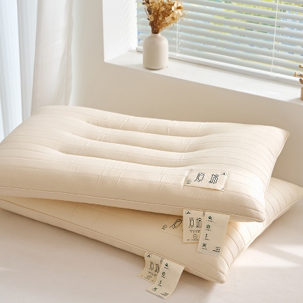 91家纺网 家纺一手货源 找家纺 （总）乐可 2025新款A类全棉日式原棉乳胶枕枕头枕芯