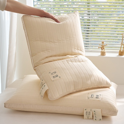 91家纺网 家纺一手货源 找家纺 （总）乐可 2025新款A类全棉日式原棉乳胶枕枕头枕芯