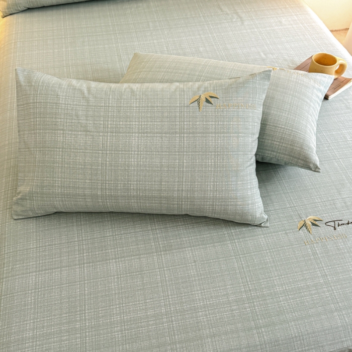 91家纺网 家纺一手货源 找家纺 （总）布柔 2025新款100%全棉老粗布绣花印花凉席单品纯棉床裙